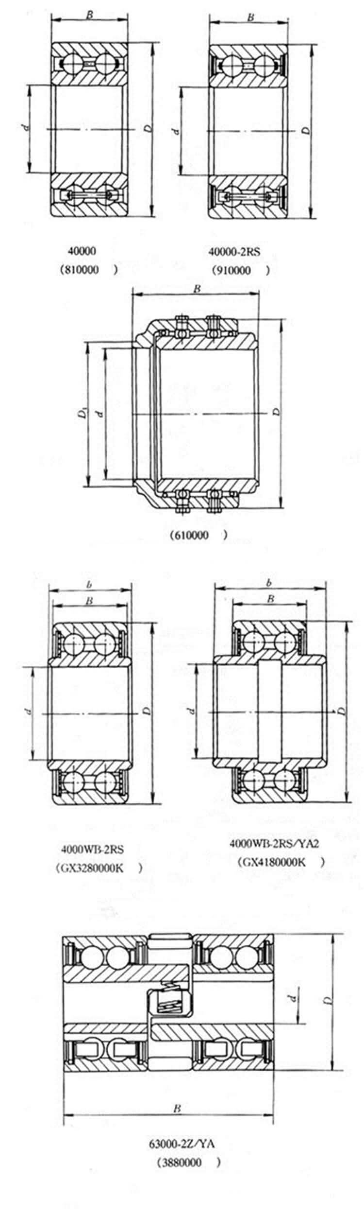 double row ball bearing