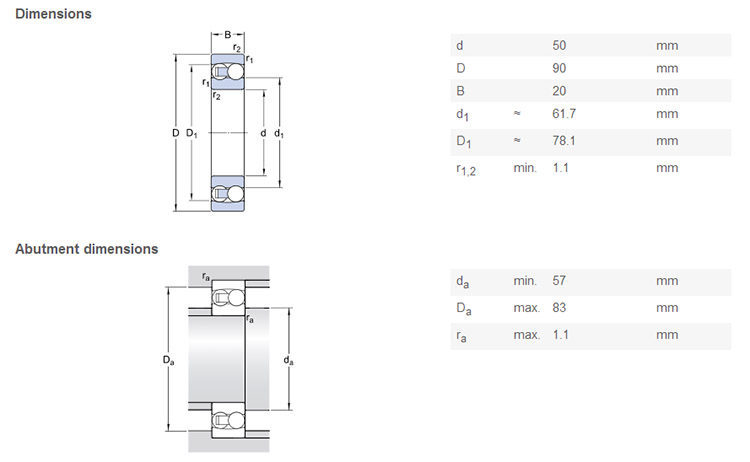 chrome steel 1210 bearing