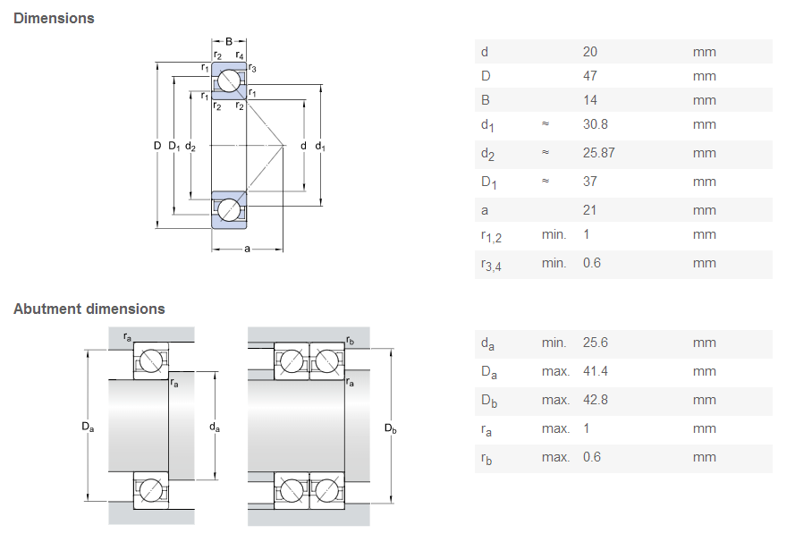 7204 bearing high precision