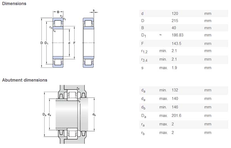 NU224 bearing