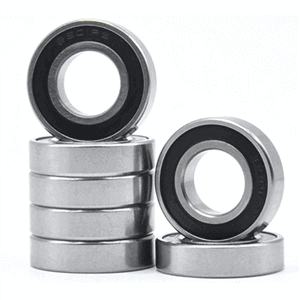 Structure and characteristics of single row radial ball bearings.