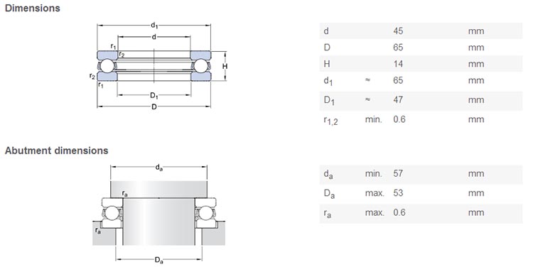 51109 bearing high quality