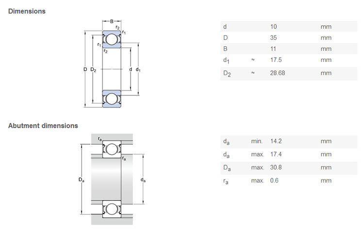 bearing 6300 high quality 