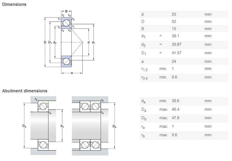 original 7205 bearing