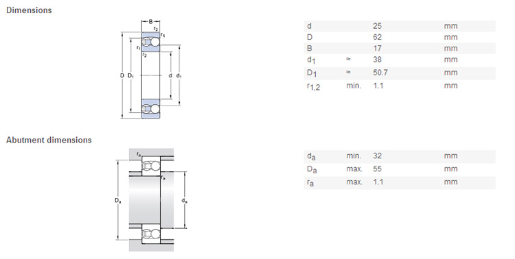 high quality 1305 bearing