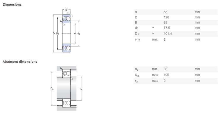 high quality 1311 bearing