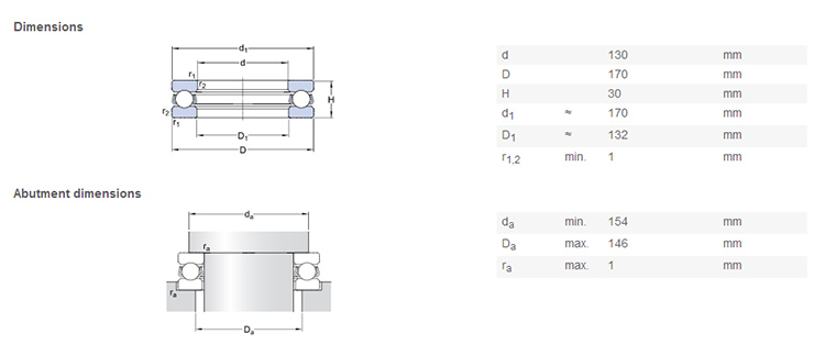 original 51126 bearing