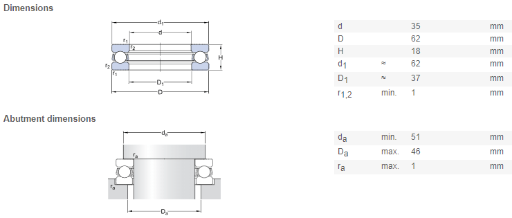 51207 bearing drawing