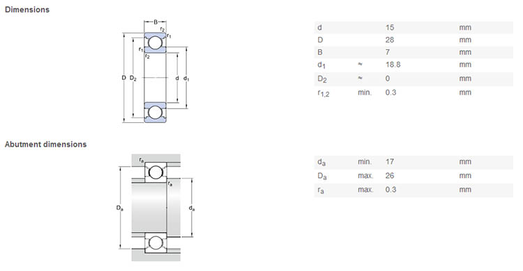 original 61902 bearing