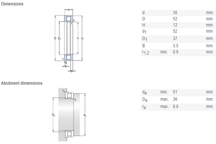 81107 bearing drawing