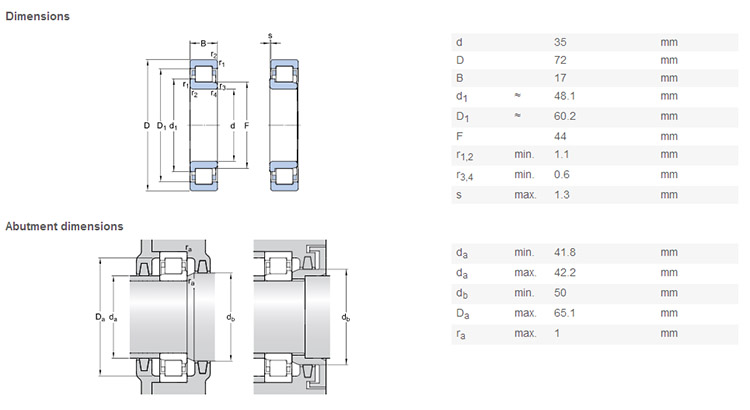 NJ207 bearing high quality