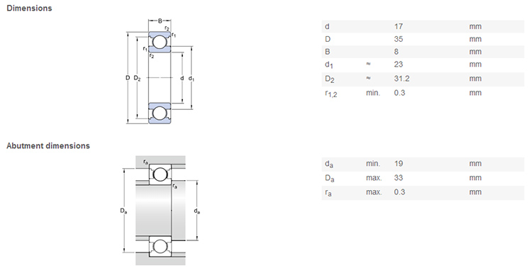 high quality 16003 bearing