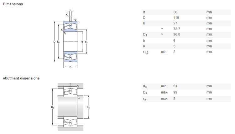 high precision 21310 bearing