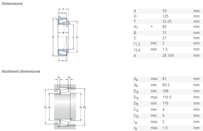 32214 bearing drawing