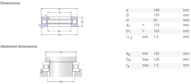 51320 bearing drawing