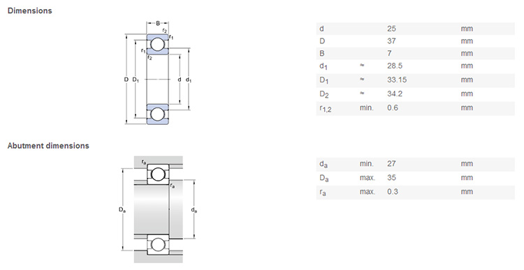 61805 bearing high quality