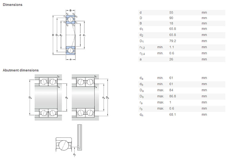 7011 bearing high speed 