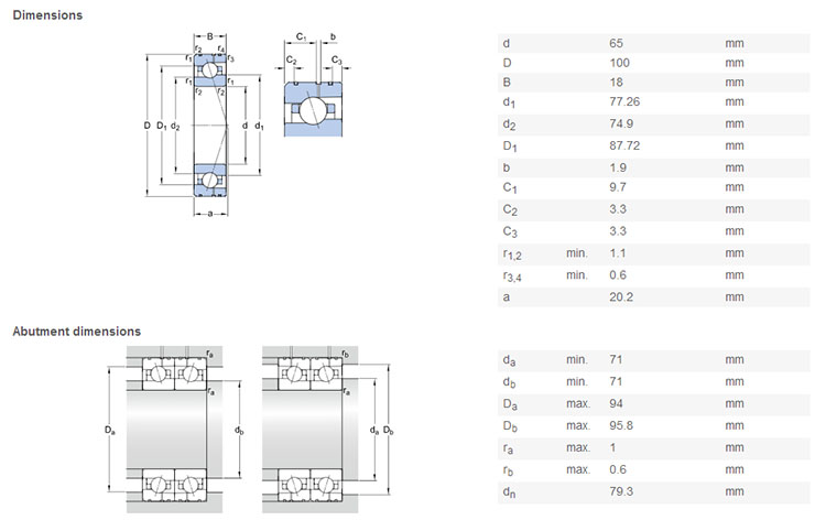 high quality 7013 bearing