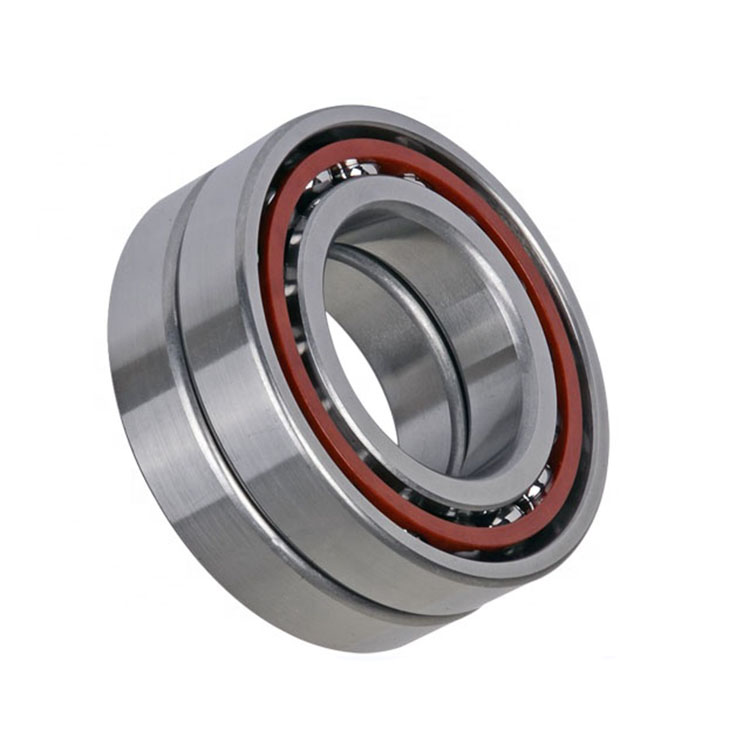 NSK 7211BWG Angular Contact Ball Bearing Normal Clearance 100mm OD Single Row Straight Bore 55mm Bore 9920lbf Dynamic 4150rpm Maximum Rotational Speed 21mm Width 7610lbf Static Load Capacity 40° Contact Angle Pressed Steel Cage Flush Ground 