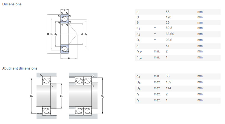 high speed 7311 bearing