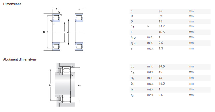 N205 bearing high quality