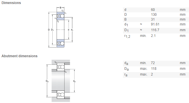 1312 bearing drawing