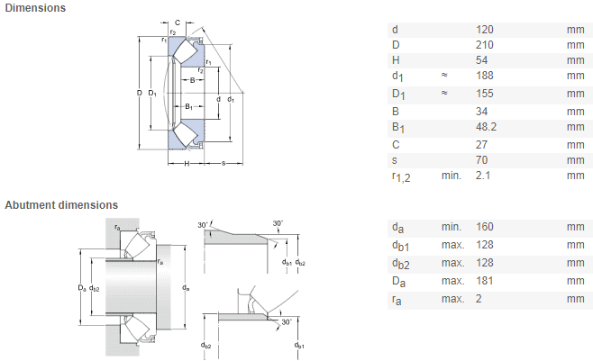 29324 bearing drawing