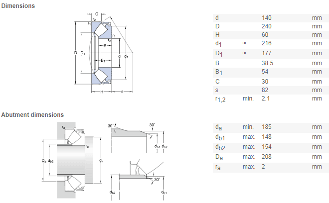 29328 bearing drawing