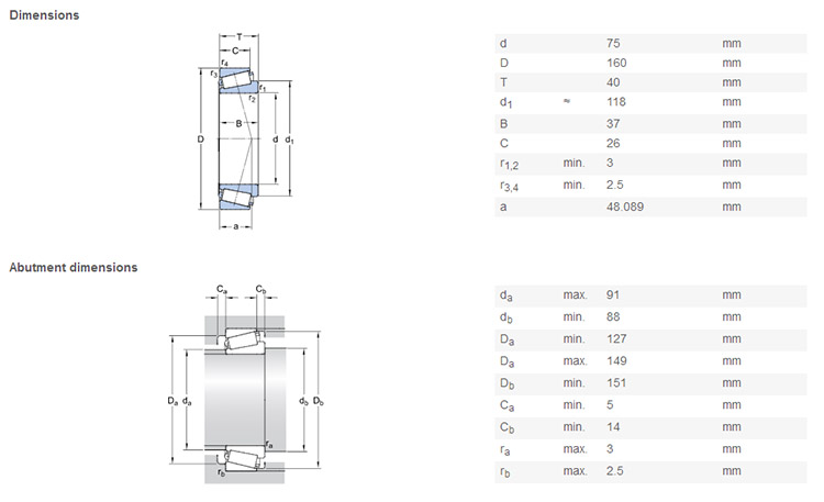 high quality 31315 bearing