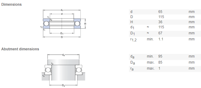 51313 bearing drawing