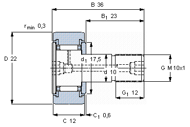 KR22 bearing drawing