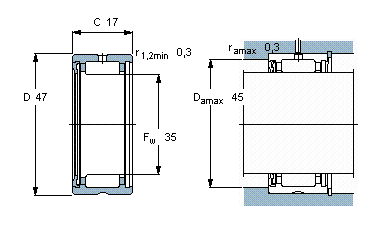 NA4906 bearing drawing