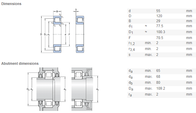 nj 311 bearing drawing