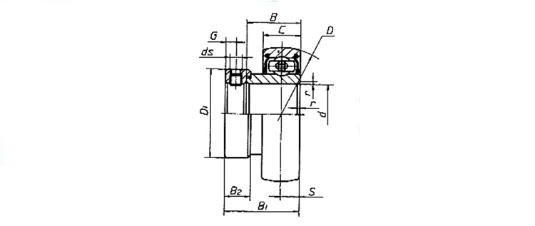 sa205 bearing drawing