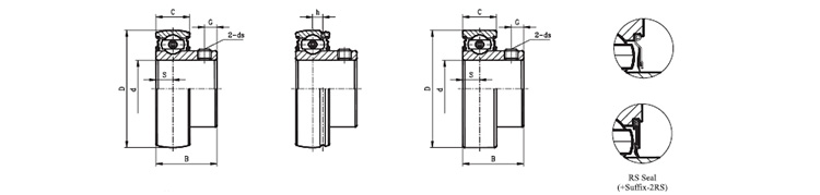 high quality SB203 bearing