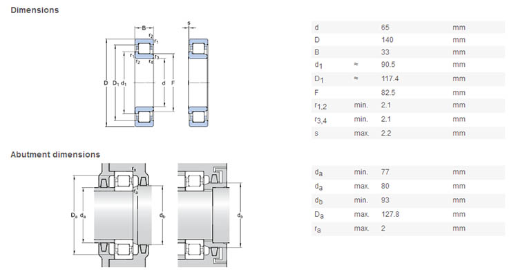 sell nj 313 bearing