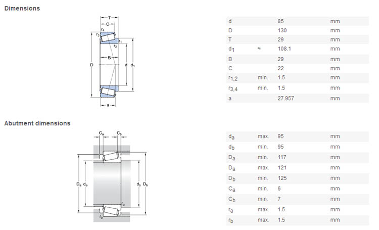 32017 bearing high quality