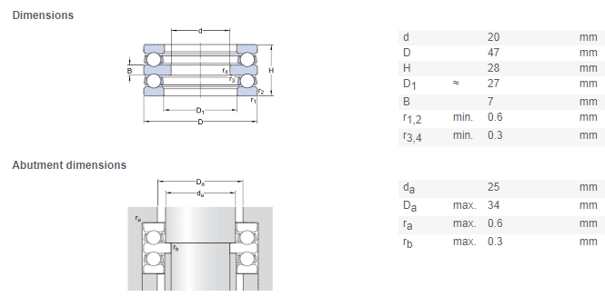 52205 bearing drawing