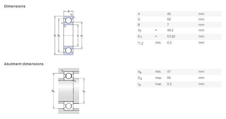 61809 bearing in stock