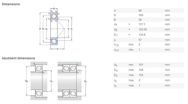 7218 bearing high quality