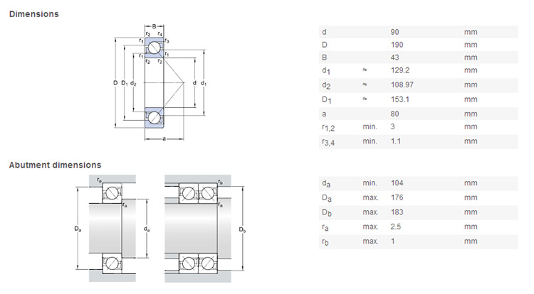 7318 bearing high quality