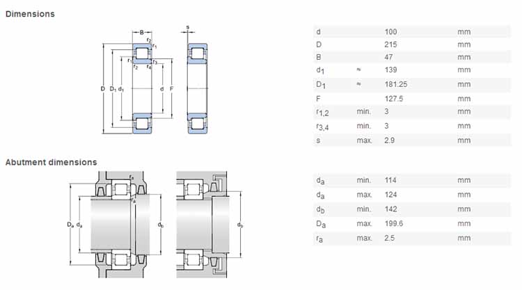 NJ 312 bearing high quality