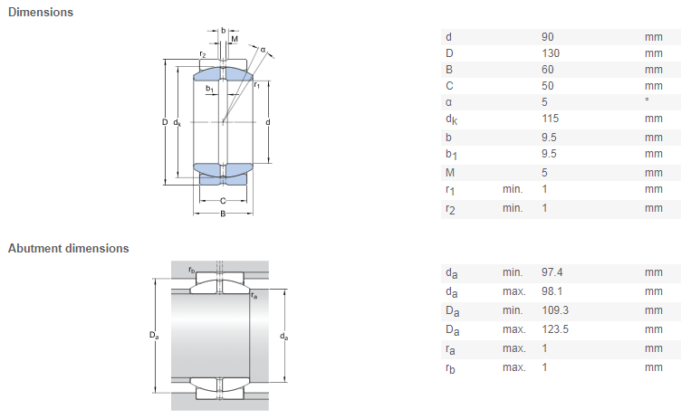 ge90es bearing drawing