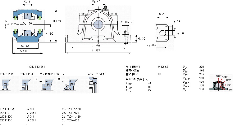 mounted ball bearings pillow block high speed