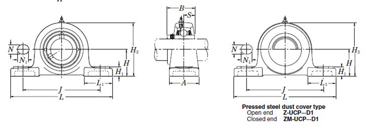 high quality ZYSL pillow block bushing