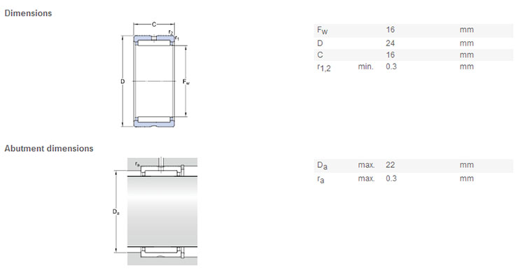 in stock needle bearing sleeve