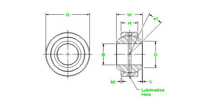 bearing ball joint specifications 