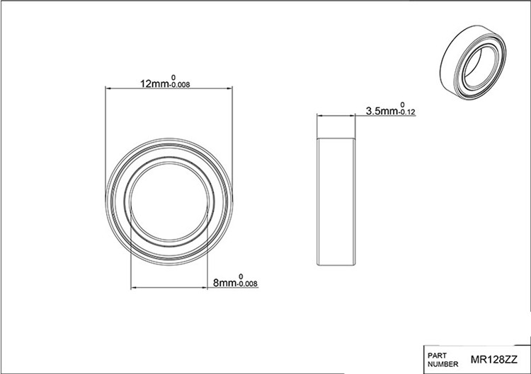 mr128zz bearing drawing