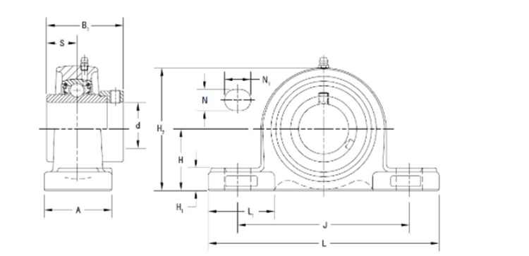 pillow block 12mm specifications