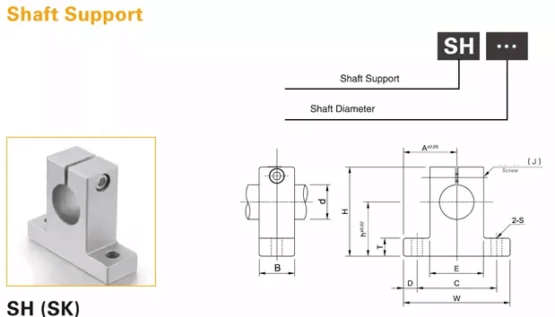 SK30 Aluminum Block drawing